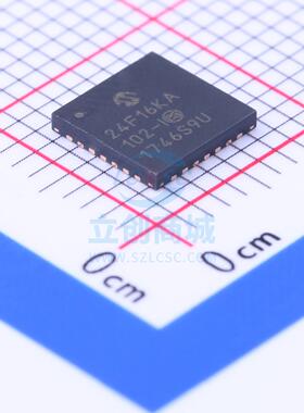 单片机(MCU/MPU/SOC) PIC24F16KA102-I/ML QFN-28_6x6x065P MIC