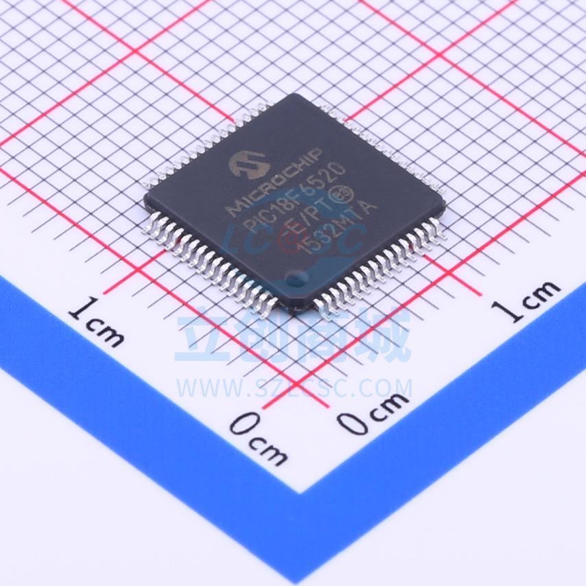 单片机(MCU/MPU/SOC) PIC18F6520-E/PT TQFP-64_10x10x05P MIC 全
