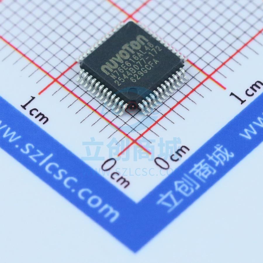 单片机(MCU/MPU/SOC) N76E616AL48 LQFP-48_7x7x05P NUVOTON(新唐