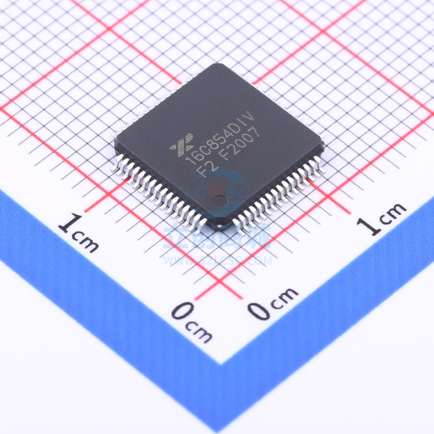 总线转UART XR16C854DIV-F LQFP-64 MaxLinear