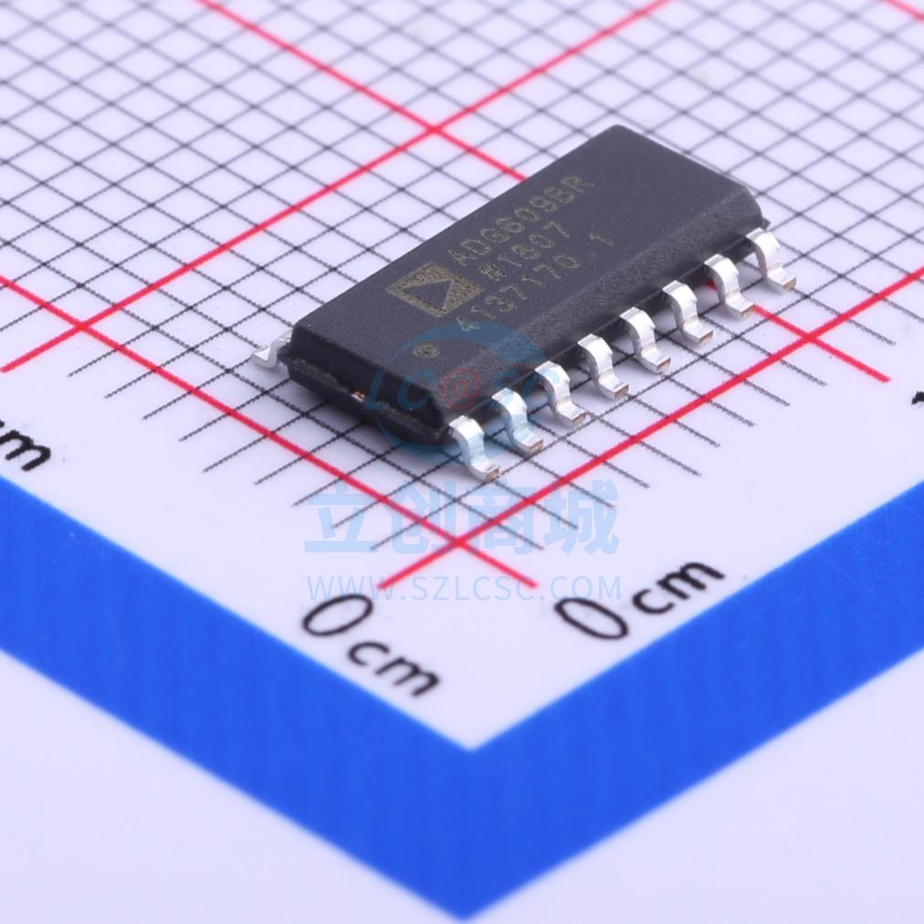 模拟开关/多路复用器 ADG609BRZ SOIC-16_150mil ADI(亚德诺)/LIN