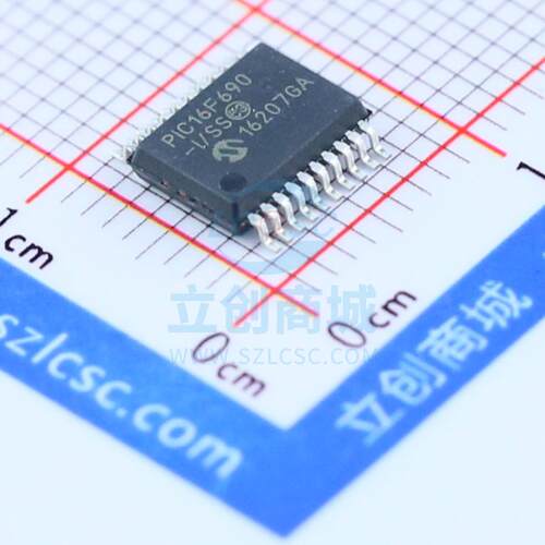 单片机(MCU/MPU/SOC) PIC16F690-I/SS SSOP-20_208mil MIC 全新原