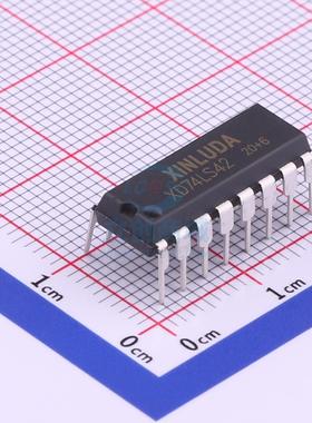 信号开关/编解码器/多路复用器 XD74LS42 DIP-16 XINLUDA(信路达)