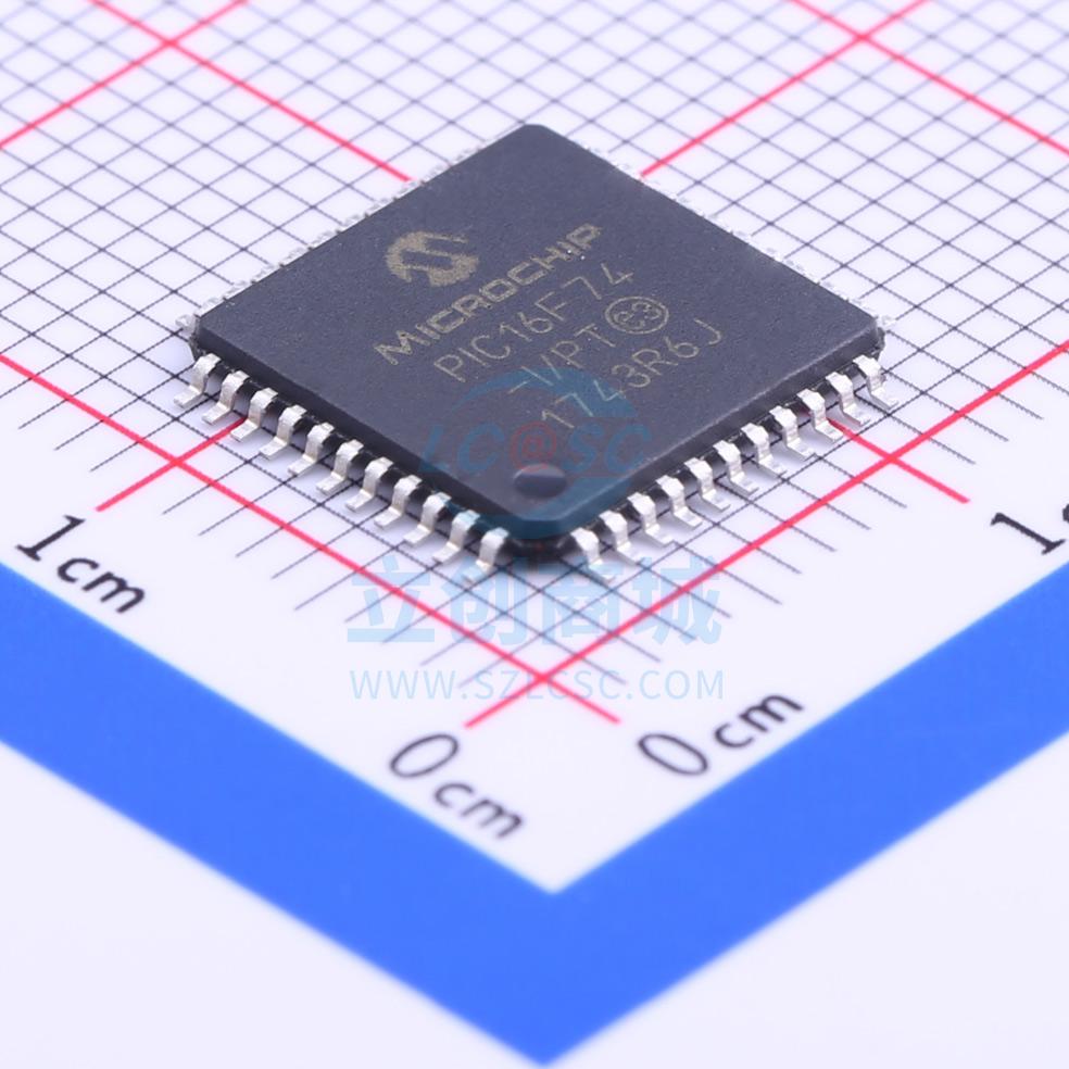 单片机(MCU/MPU/SOC) PIC16F74-I/PT TQFP-44_10x10x08P MIC 全新