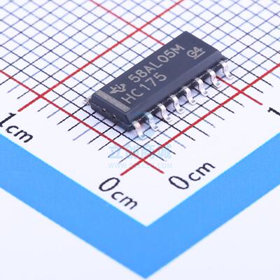 触发器 SN74HC175DR SOIC-16_150mil TI 全新原装正品