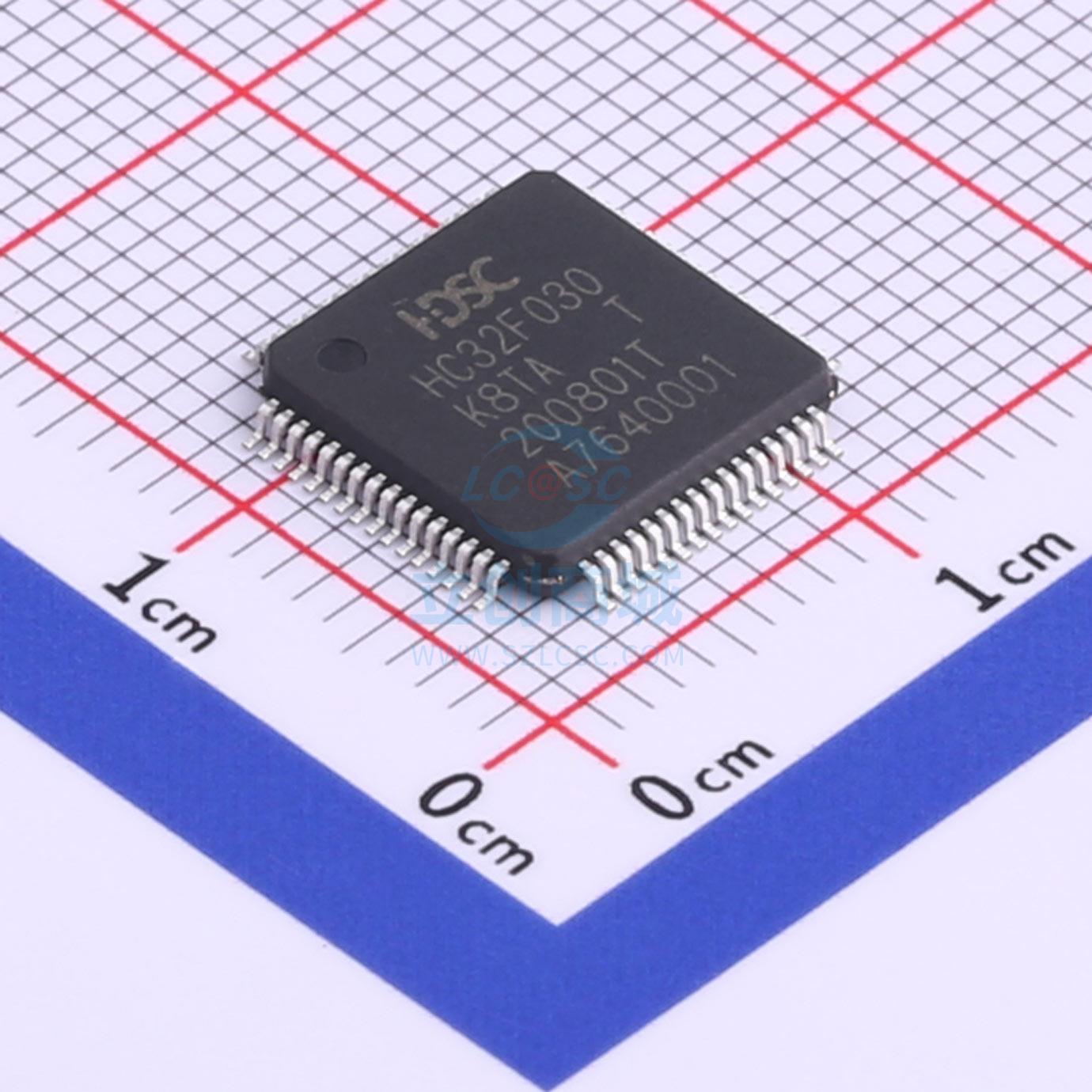 单片机(MCU/MPU/SOC) HC32F030K8TA-LQFP64 LQFP-64 全新原装进口