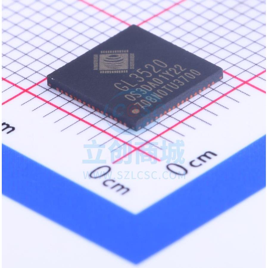 USB芯片 GL3520-OS322 QFN-64 全新原装正品
