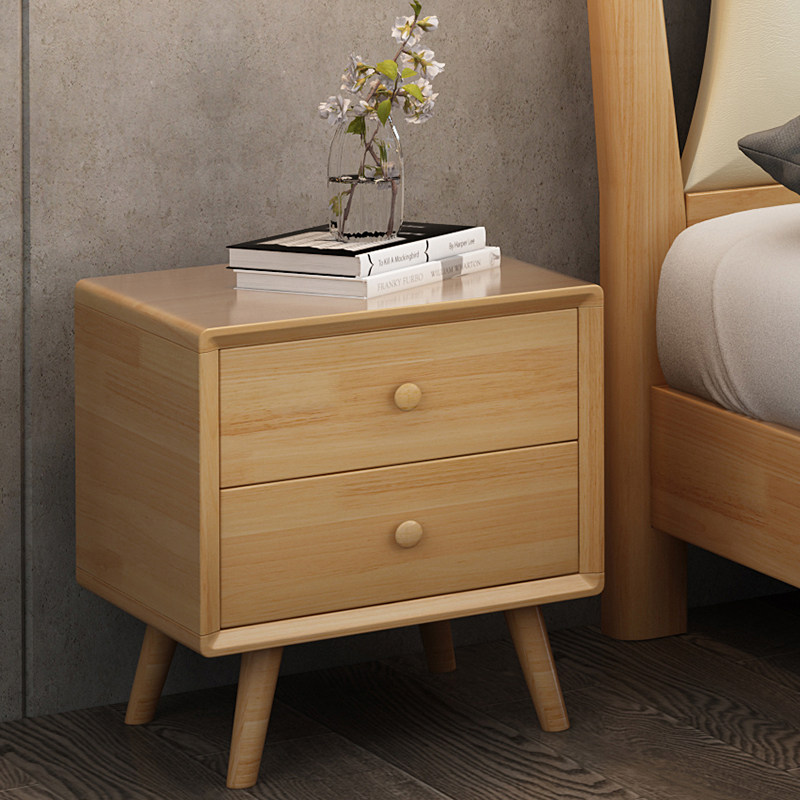 北欧全实木床头柜现代简约家具日式居家整装收纳储物柜床头桌边柜|ruв категории жилой мебели, кабинет, тумбочка - от Buy2taobao.com для оказания профессиональной услуги покупки агента Taobao
