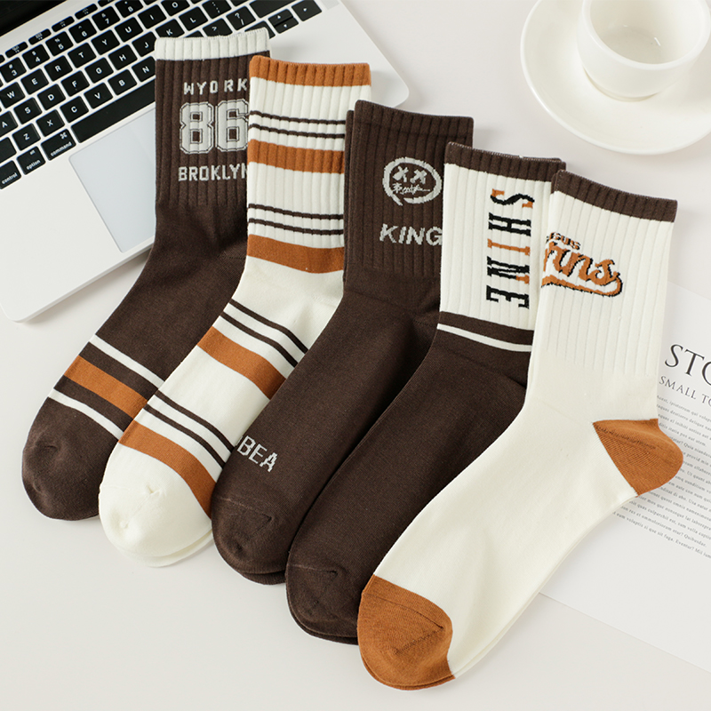 中筒袜男棉袜吸汗透气不臭脚