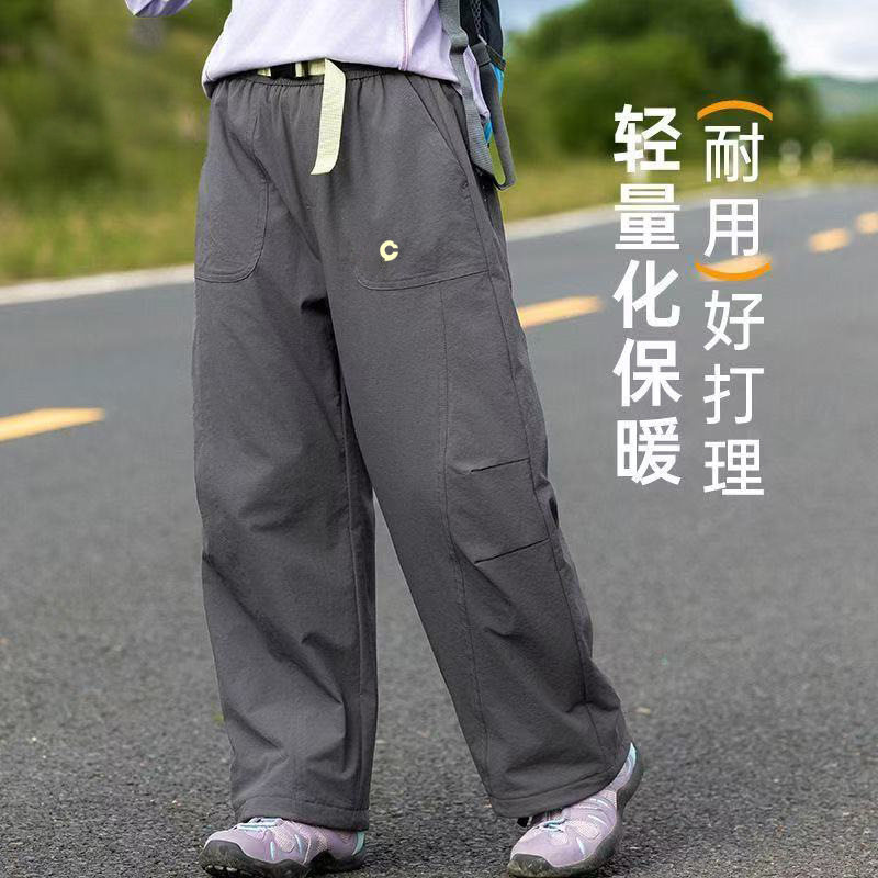 【轻量化保暖】男女童轻棉裤秋季户外登山裤儿童秋冬加厚运动棉子