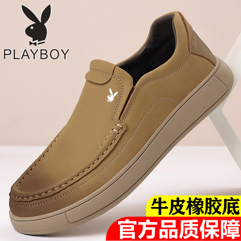 头层牛皮男鞋春秋新款内增高皮鞋