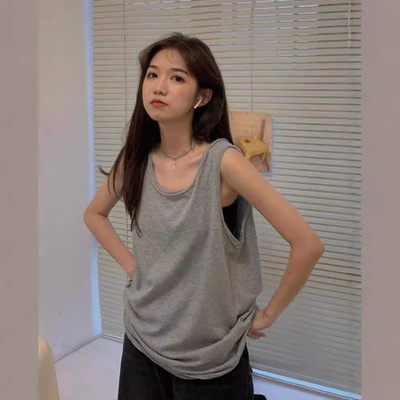 宽松休闲运动背心女吊带