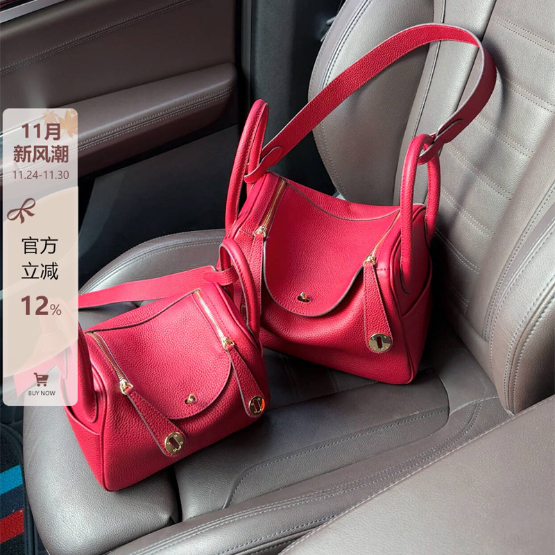 安可拉红琳迪包女百搭手提医生包