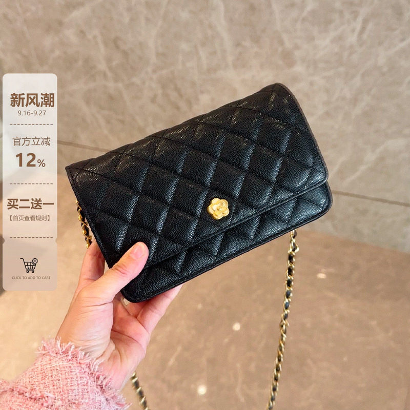 小香风包包鱼子酱金球链条小方包图片