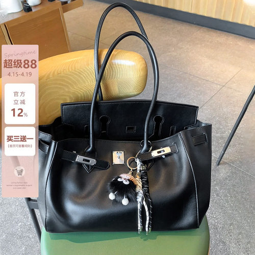 哈妞niu大容量铂金包通勤托特包