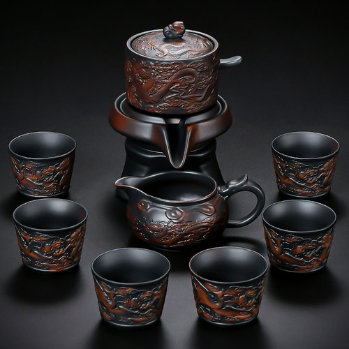 紫陶茶具套装懒人泡茶神器送爸爸