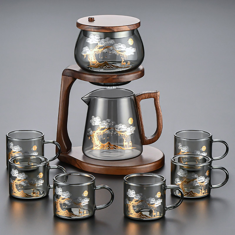 懒人泡茶专用茶具套组玻璃自动功夫茶壶茶杯泡茶壶泡茶器2025新款