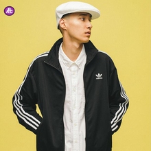 Adidas三叶草男女黑白经典三条纹火鸟运动休闲外套 DV1530 DV1529