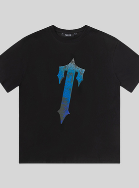 美式潮牌trapstar短袖男士情侣ins街头夏季宽松休闲T恤女潮流上衣