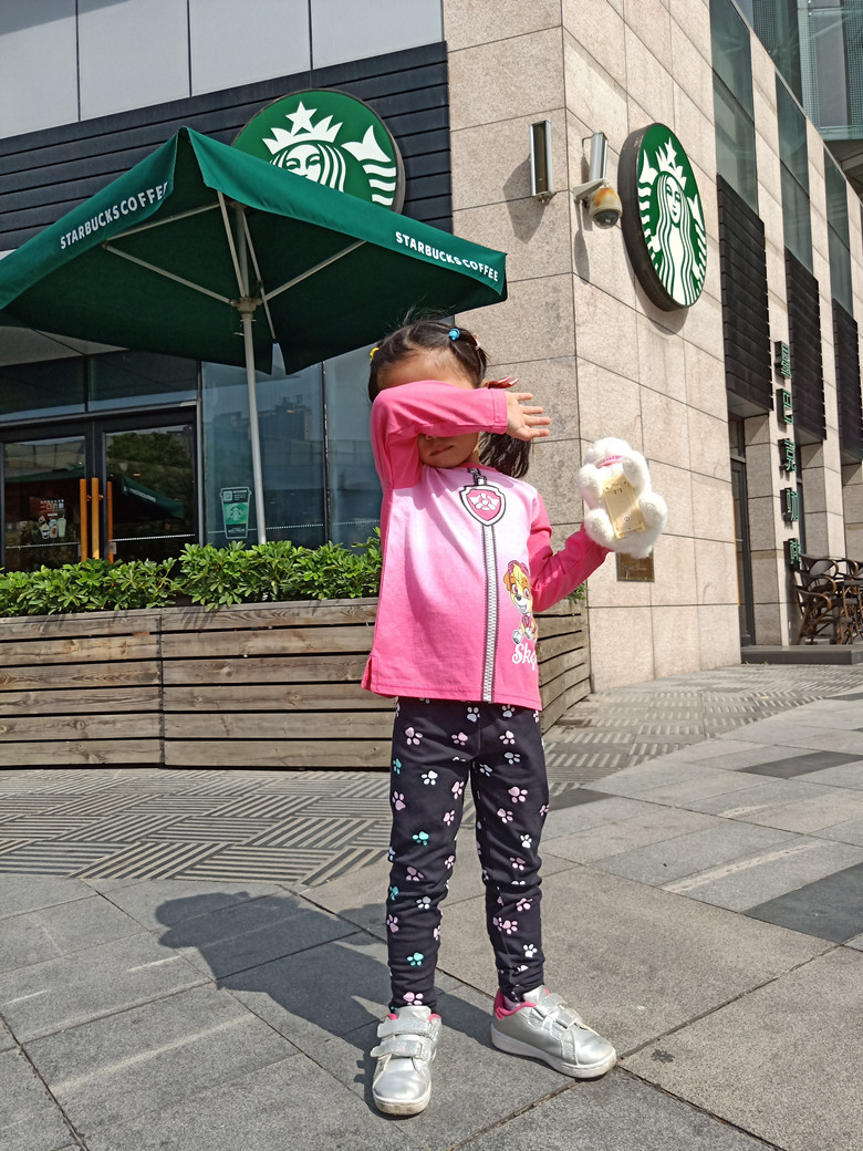 狗狗脚印九分女童印花卡通打底裤