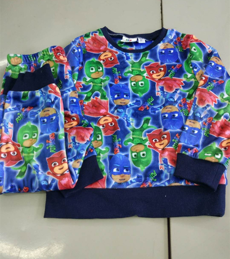 卡通风弹力家居服猫小子长袖卫衣