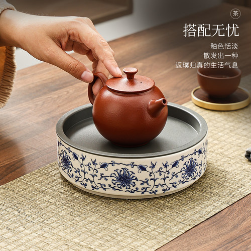 青花壶承干泡台茶洗功夫茶具