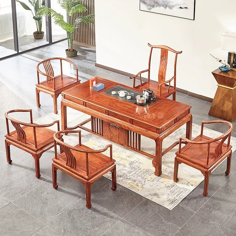 红木茶桌椅组合刺猬紫檀马蹄茶台新中式茶室客厅花梨木功夫茶几,住宅家具,其它案台,淘宝优惠券,粉丝福利购,淘宝优惠卷