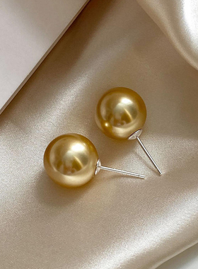 10-11mm金色耳钉ESA606