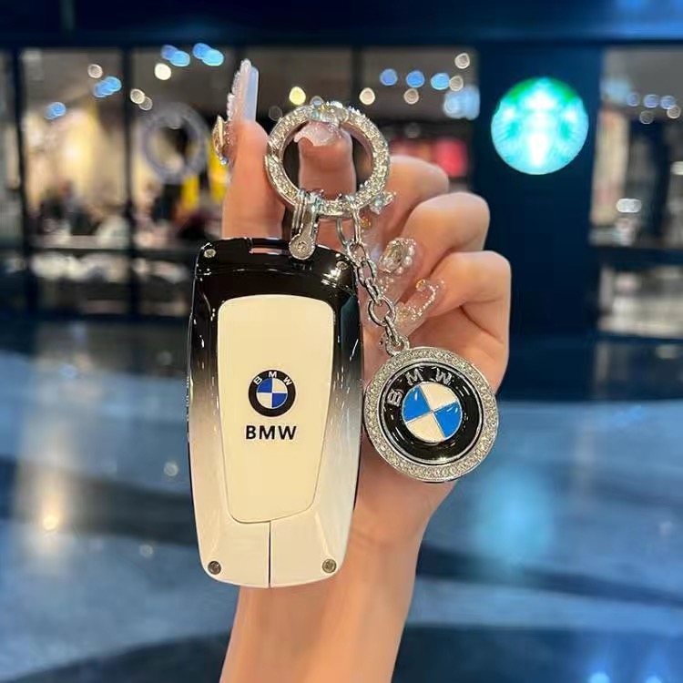 2017~11款老宝马5系专用钥匙套535Li车19款3系320金属包壳扣X1系
