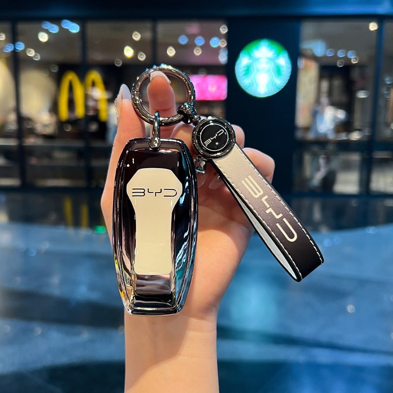 适用比亚迪钥匙套宋秦L元PLUS/dmi海豚汉EV唐Pro海鸥驱逐舰05海豹