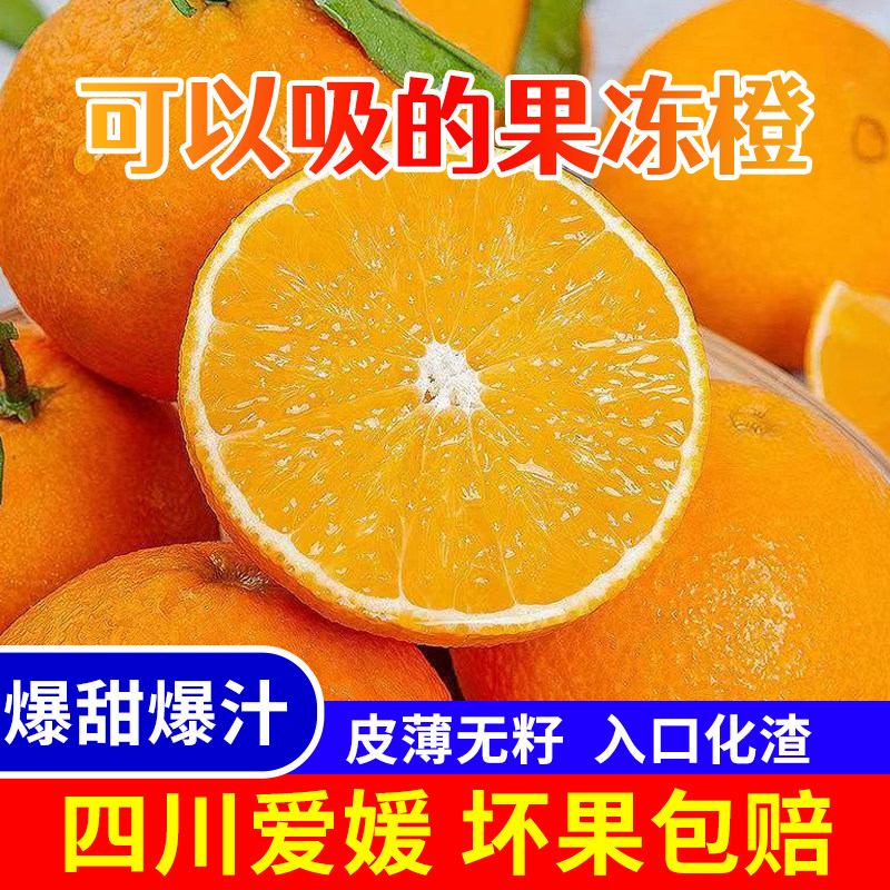 新鲜果冻橙皮薄多汁纯甜无渣顺丰