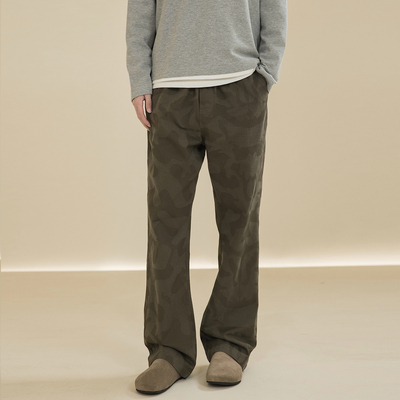 Octopusl美式微喇迷彩vibe长裤