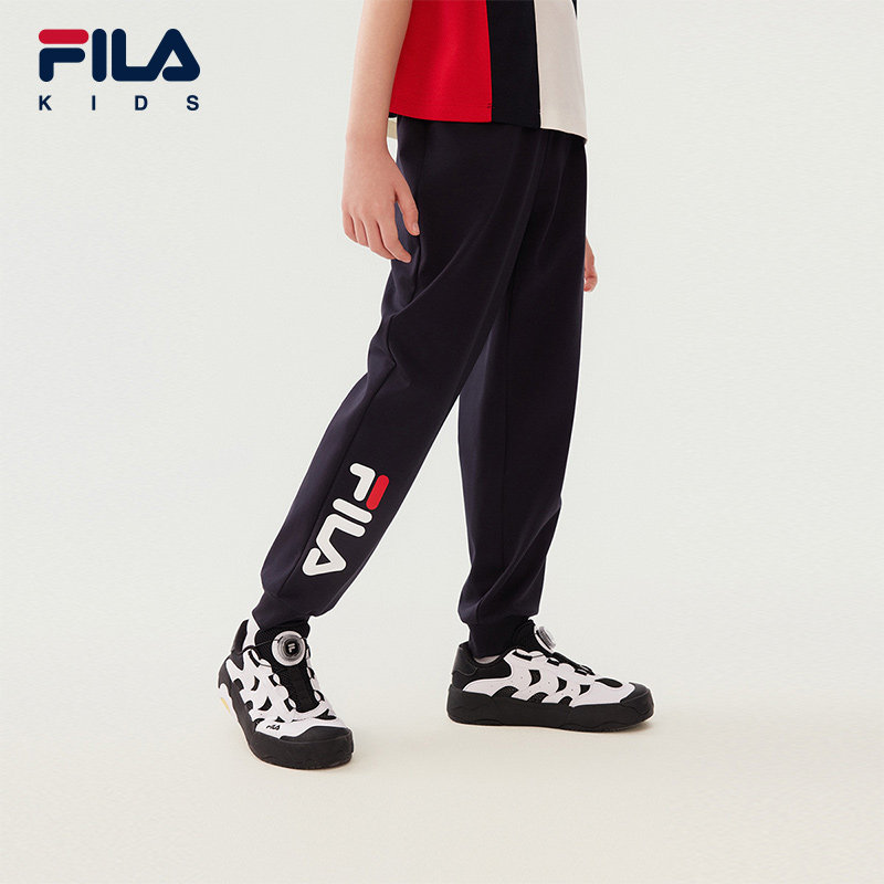 【凉感功能】FILA斐乐儿童童装长裤2025年秋季新款男中大童休