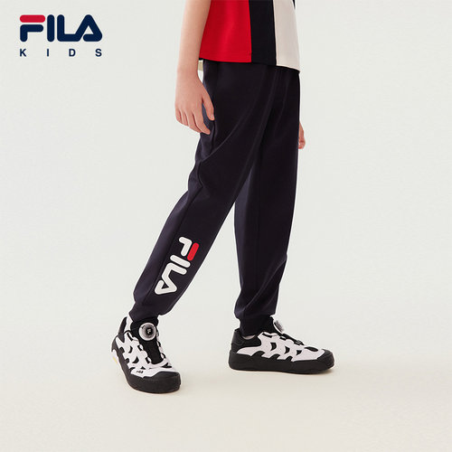 FILA斐乐男中大童针织长裤