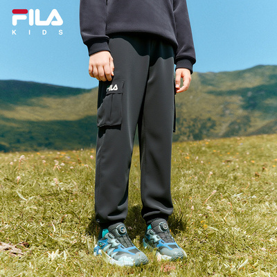 FILA斐乐中大童梭织长裤