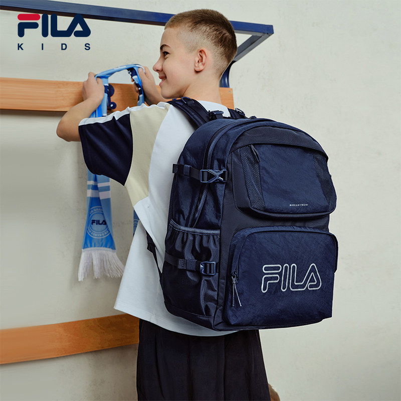 FILA 斐乐儿童书包2026新款男女童初中生大容量高年级双肩包背包 - FILA童装旗舰店出品