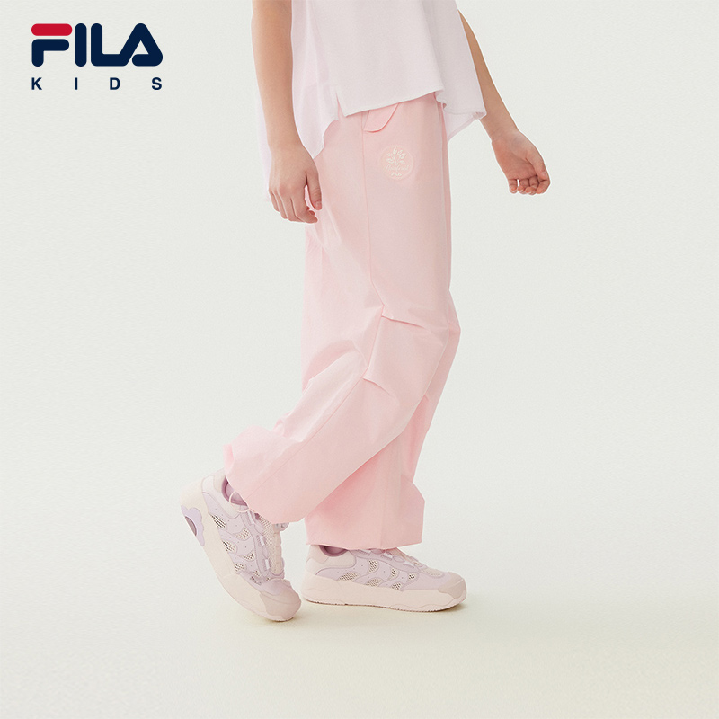 FILA斐乐女中大童梭织长裤
