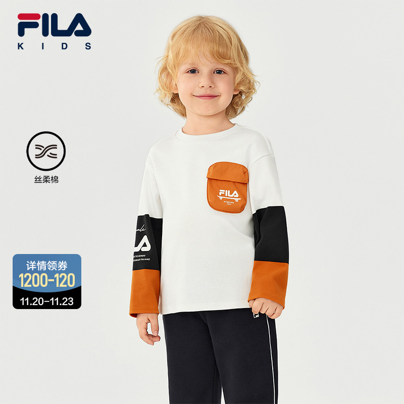 FILA斐乐男小童长袖T恤