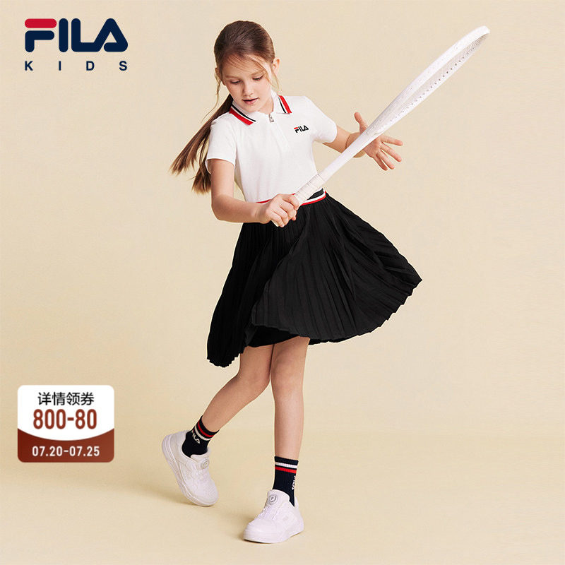 【苏珊裙】FILA斐乐儿童童装裙子2026夏季新款女中大童网球连衣裙