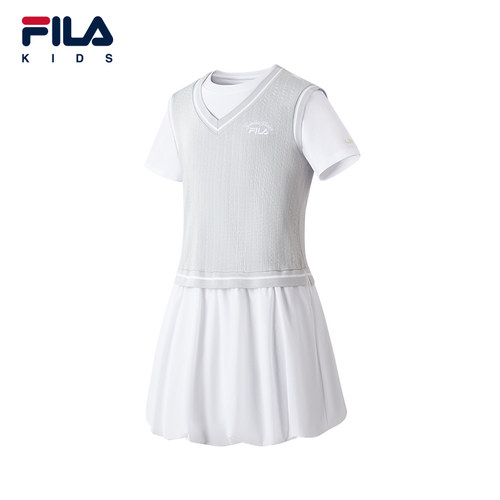 FILA斐乐女中大童针织连衣裙