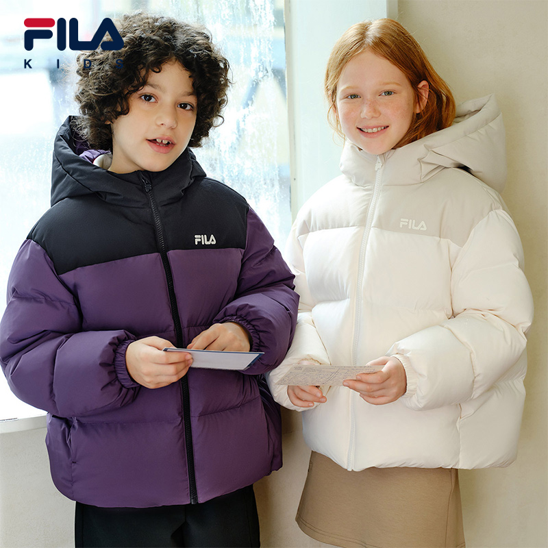 FILA斐乐男中大童常规羽绒服