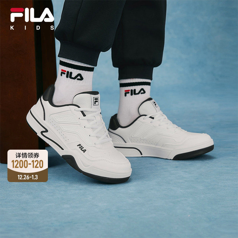 FILA斐乐儿童童鞋运动鞋2025冬季新款男女童中大童休闲板鞋小