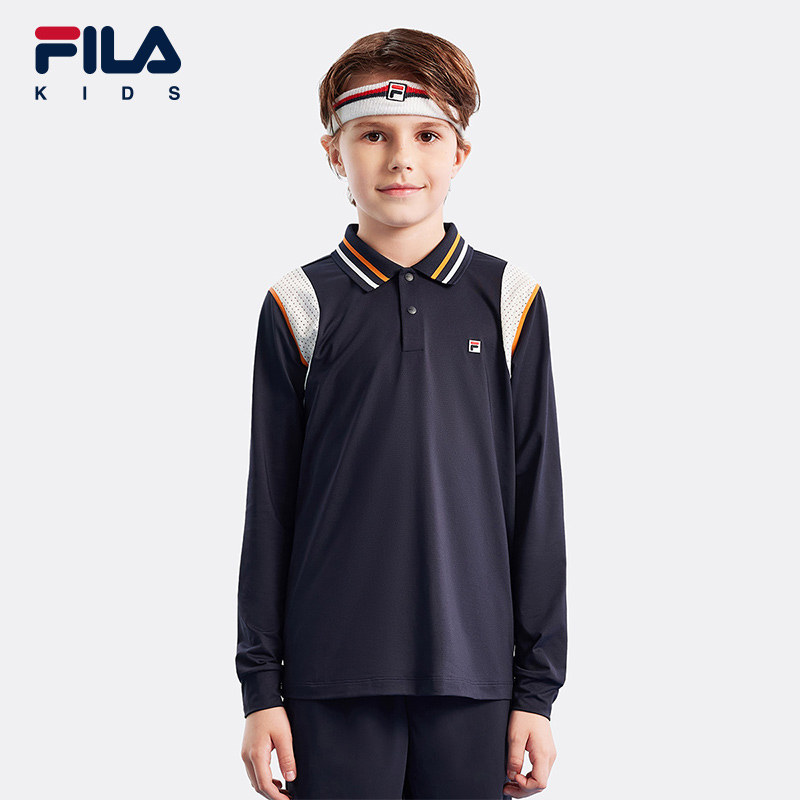 FILA斐乐大童男童长袖POLO