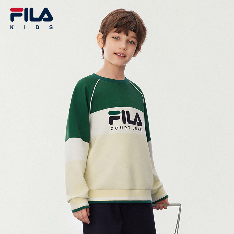 FILA斐乐中大童套头卫衣