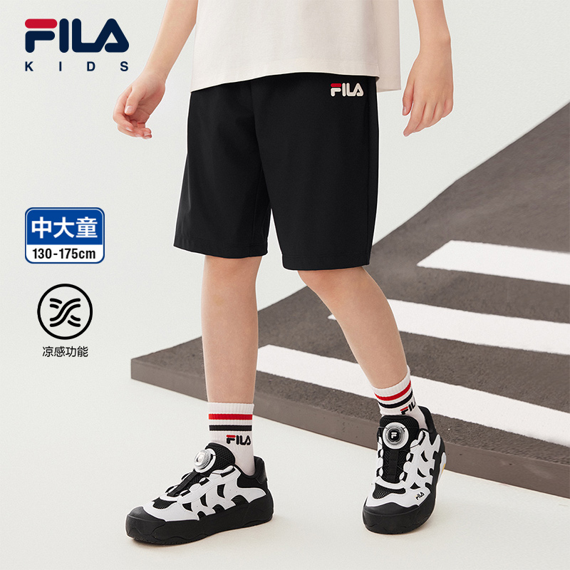 FILA斐乐男中大童针织五分裤