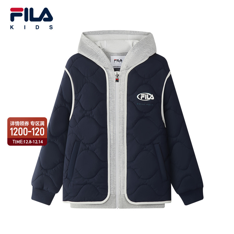 FILA斐乐男中大童棉服