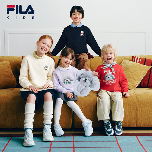 FILA斐乐儿童童装加绒卫衣