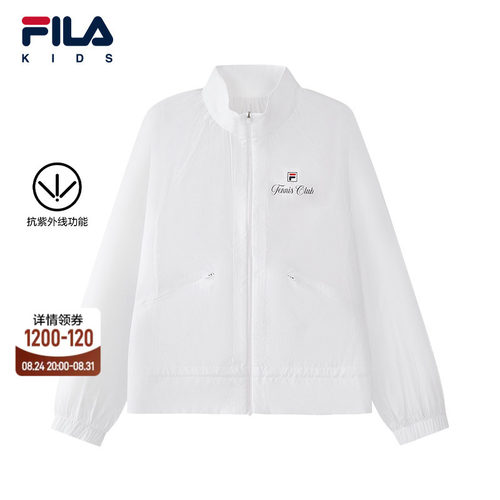 FILA斐乐女中大童梭织外套