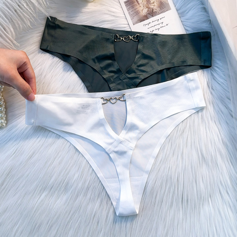 镂空冰丝无痕内裤女士2024新款性感火辣纯欲三角裤头棉裆大码中腰,女士内衣/男士内衣/家居服,女三角裤,淘宝优惠券,粉丝福利购,淘宝优惠卷