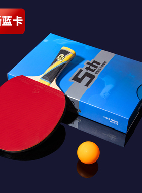 帝斯蓝卡乒乓球拍10星8星黑檀碳素底板5周年款专业级单拍直拍横拍